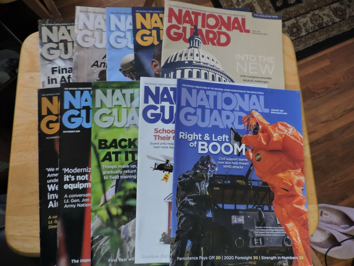 LOT OF 10 NATIONAL GUARD MAGAZINES 2020/2021