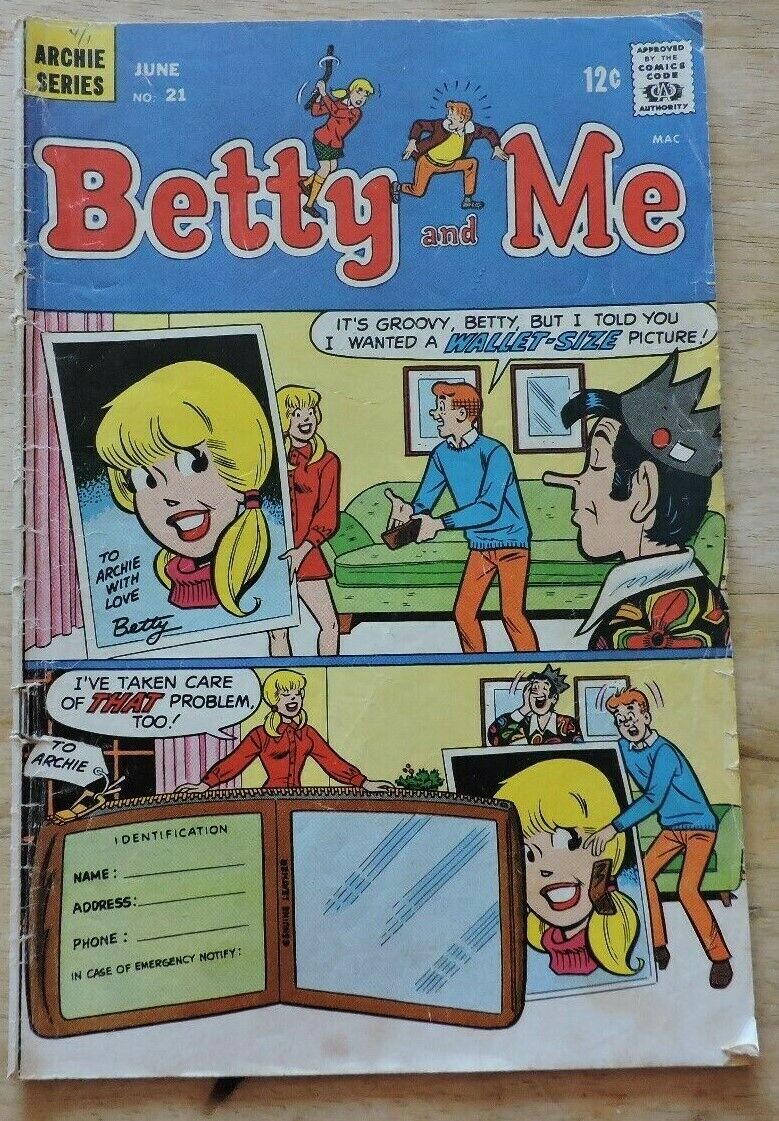 Betty And Me Comic Book, Issue No.21, Published 1969