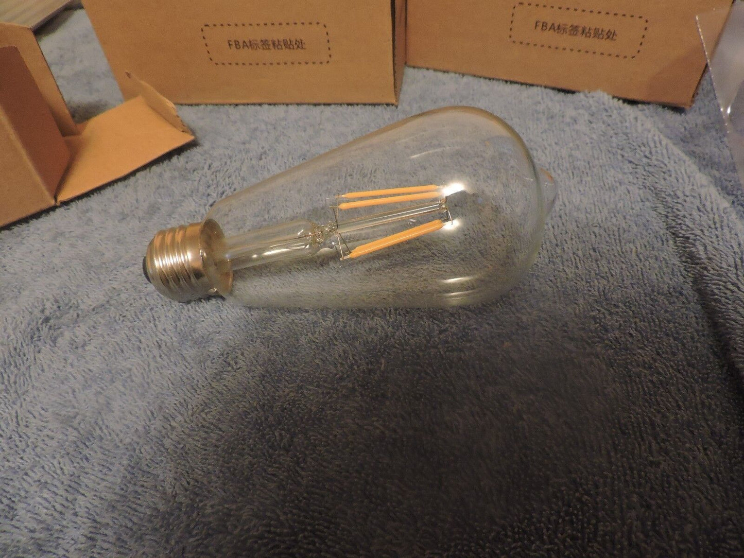 Set of 4 Haodude LED Lightbulbs (ST64, 4 w)