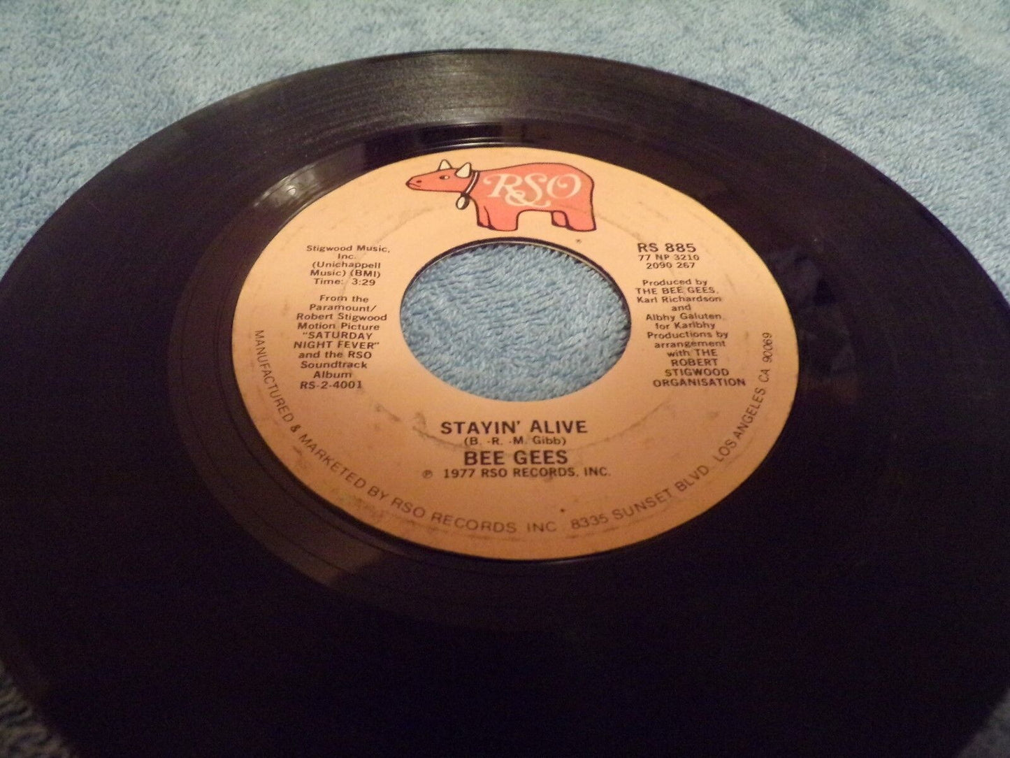 RSO Records: "If I Can't Have You" / "Stayin' Alive" by the Bee Gees
