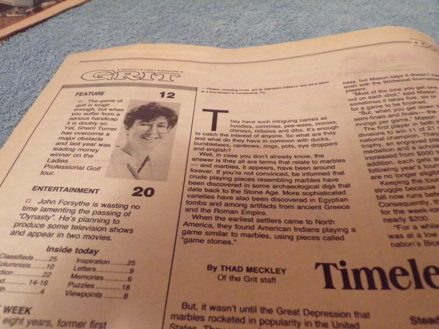 Grit: America's Family Newspaper (July 9-15, 1989 Edition)