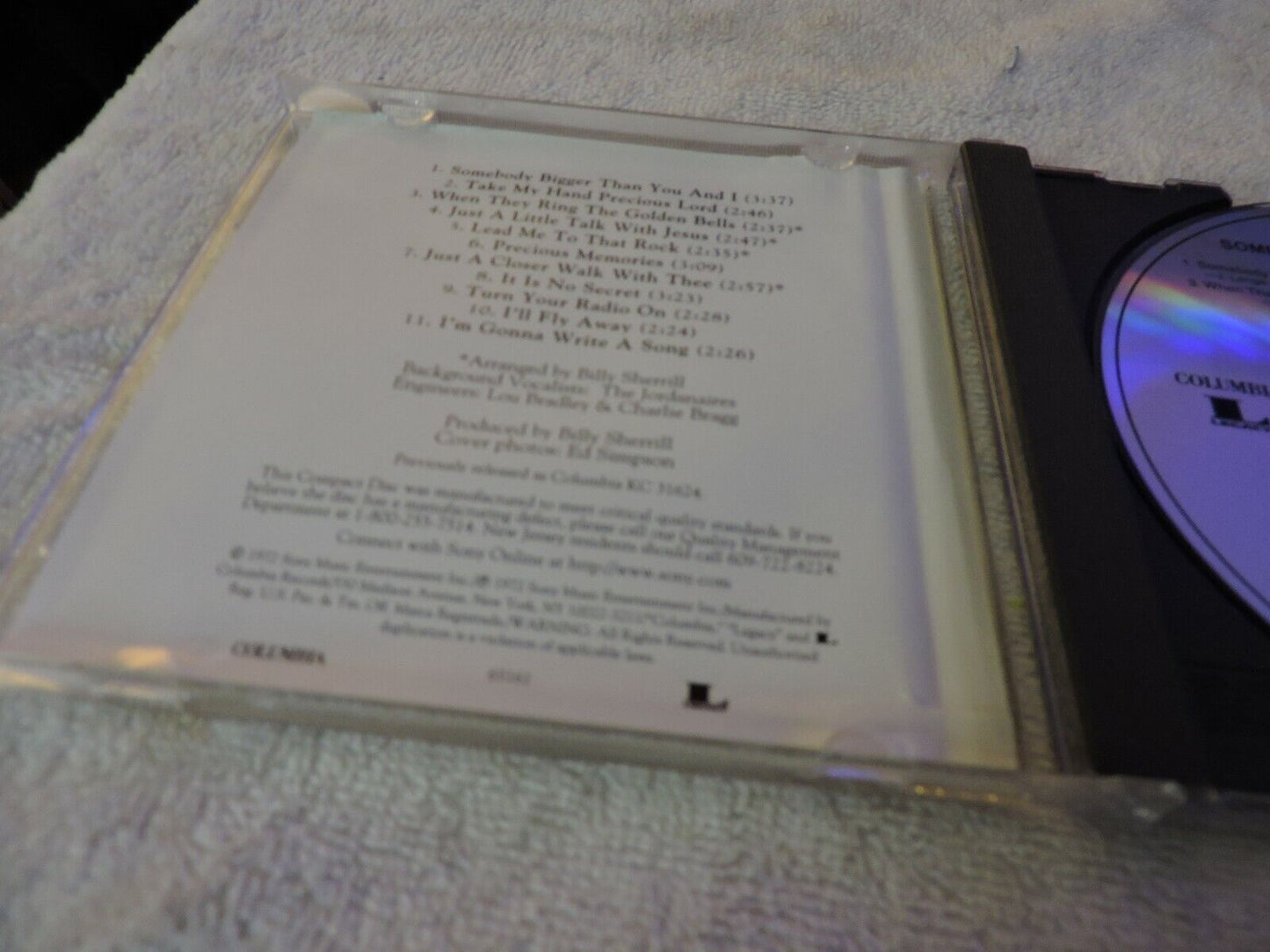 ANDY GRIFFITH "SOMEBODDY BIGGER THAN YOU AND i" 1972 CD