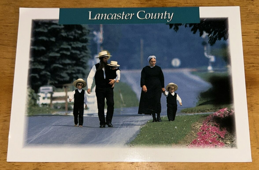 Postcard Unposted: Greetings From the Amish Country Lancaster County" Strolling