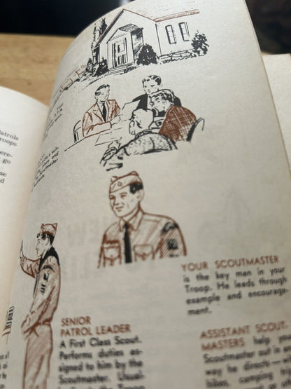 LION-WEBLOS CUB SCOUT BOOK 1954 (previously owned and used)