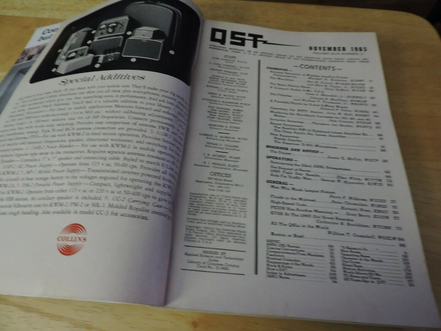 QST AMATEUR RADIO MAGAZINE NOVEMBER 1965