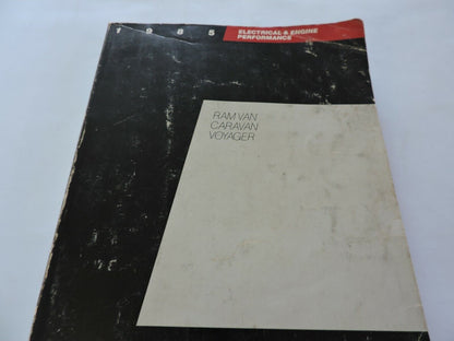 CHRYSLER MANUAL: RAM VAN CARAVAN, VOYAGER, ELECTRICAL & ENGINE PERFORMANCE  1984