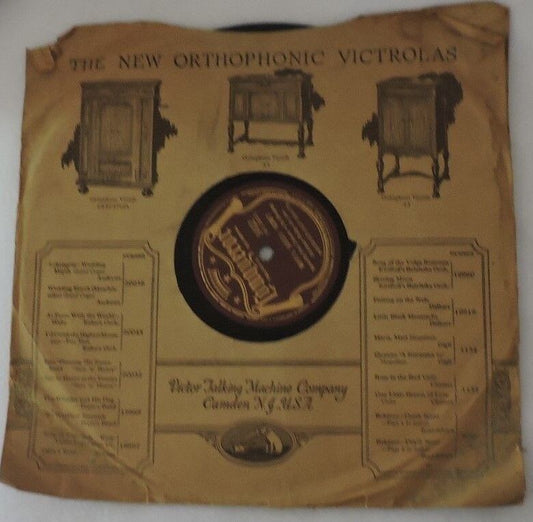 Vintage LONGUEROR HARD VINYL ALBUM; Who's Sorry Now & Beer Barrel Polka 78RPM