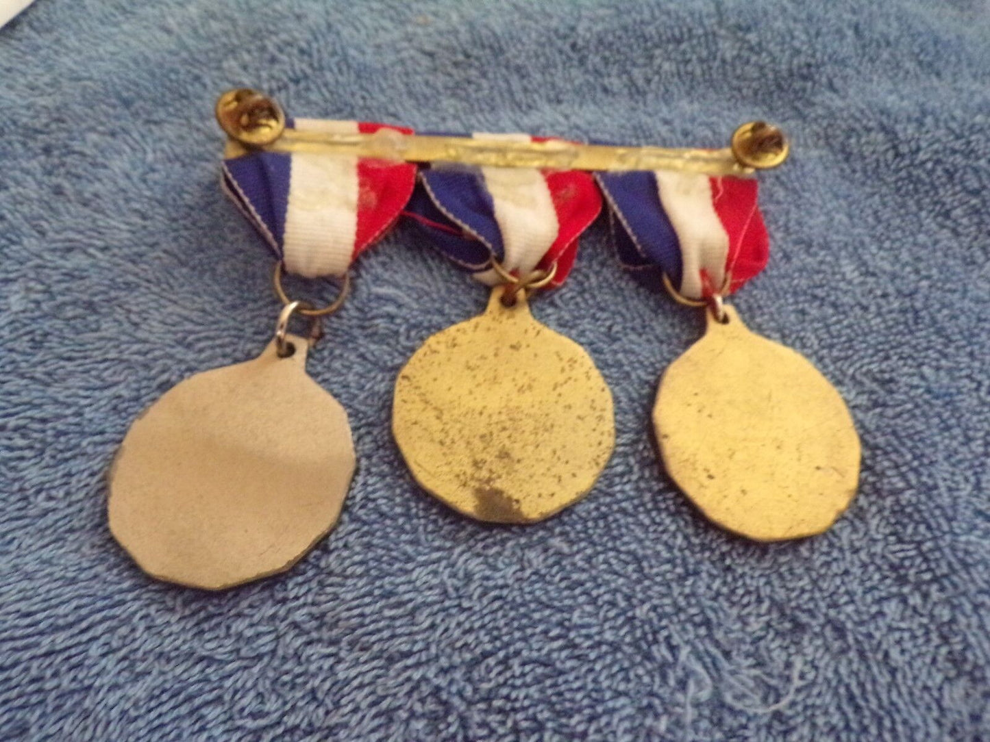 Vintage Set of 3 Interscholastic League Medals. Kansas City, MO.