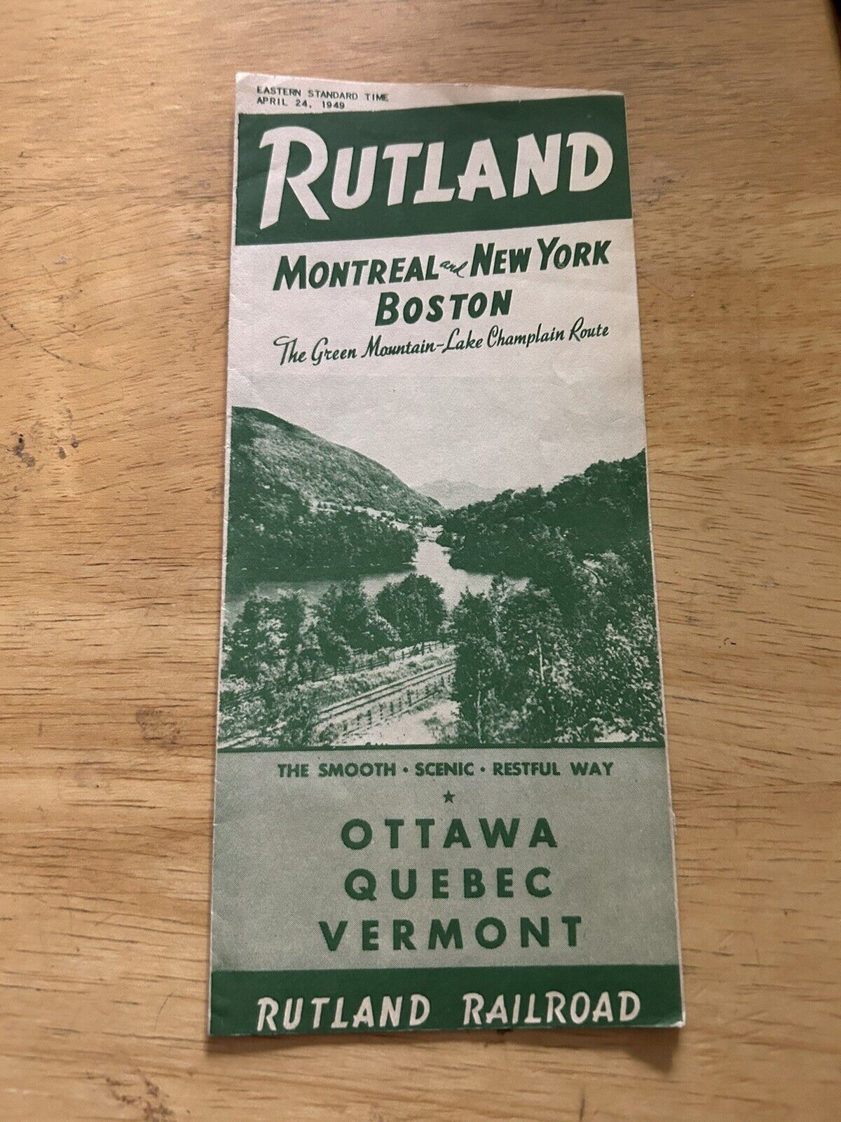 RUTLAND: MONTREAL-NEW YORK-BOSTON 1949