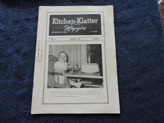 Kitchen-Klatter Magazine Shenandoah Iowa,  January 1955