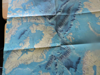 NATIONAL GEORGRAPHIC MAP OF ARCTIC OCEAN/ARTIC OCEAN FLOOR   2 SIDED MAP