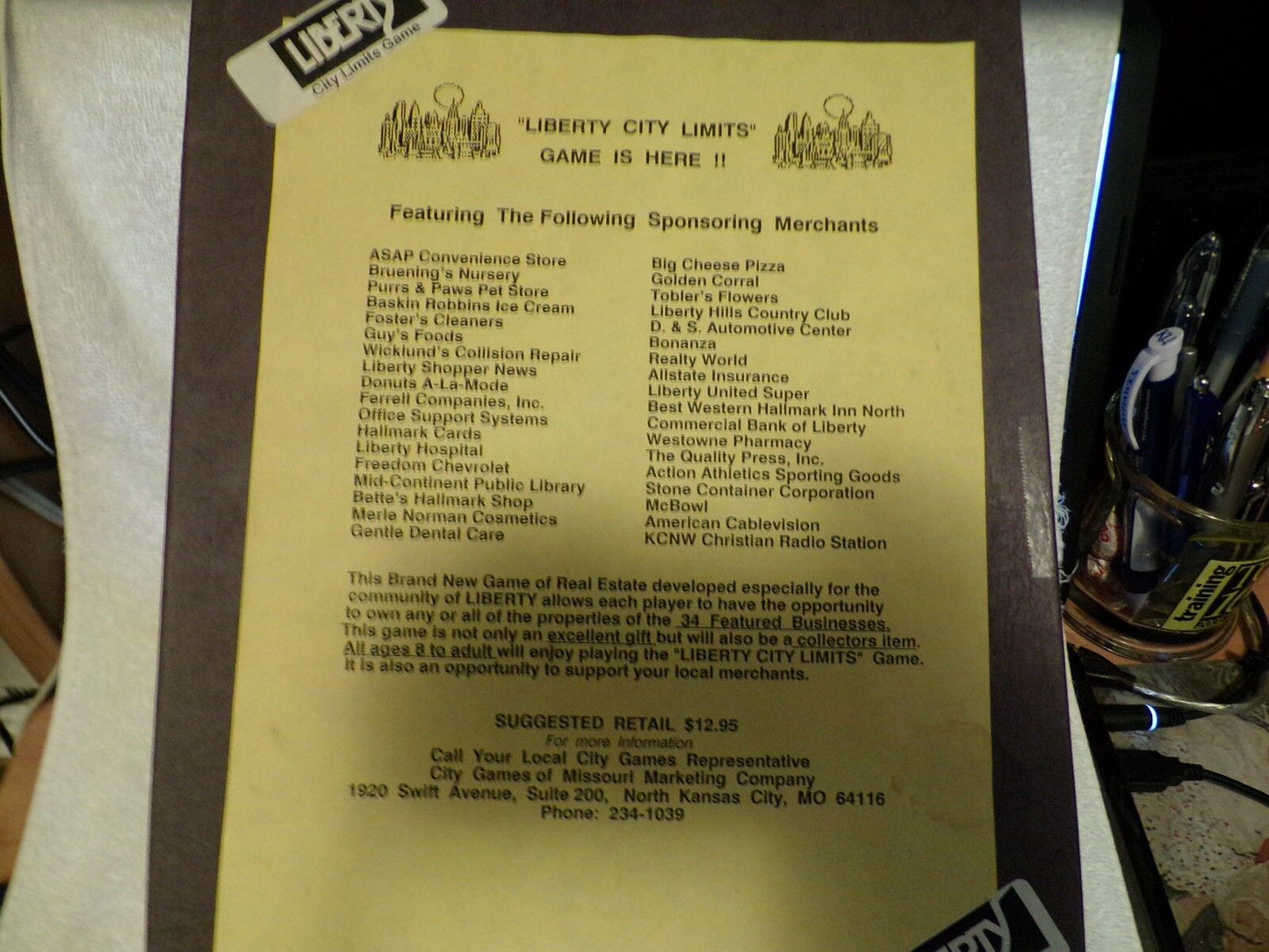 Liberty City Limits Board Game