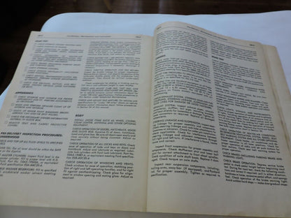 SERVICE MANUAL: 1978 FORD FIESTA CAR SHOP MANUAL & SUPPLEMENT