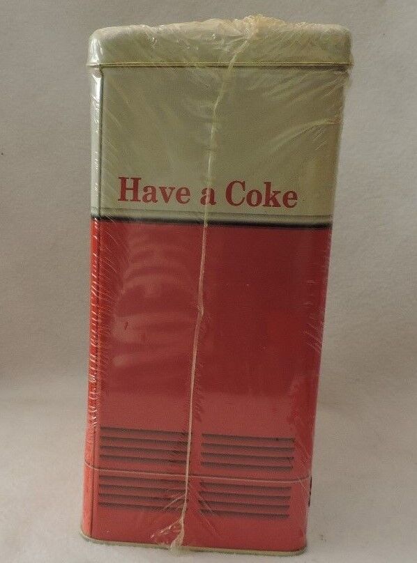 1950s Era replica of a Coca-Cola Vending Machine Tin (1997)-New in Packaging