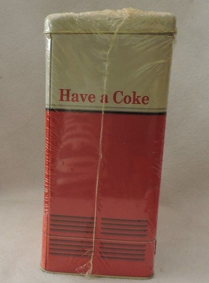 1950s Era replica of a Coca-Cola Vending Machine Tin (1997)-New in Packaging