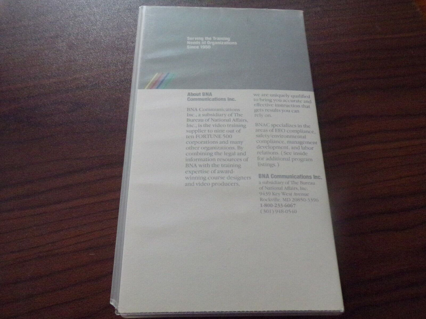Intent VS Impact Management Training (Liscense Version) VHS Training Tape