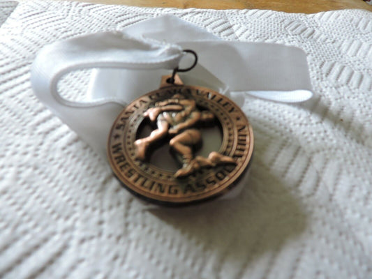 SANTA CLARA VALLEY WESTLING ASSSOCIATION- WITH WHITE RIBBON 2 INCH ROUND