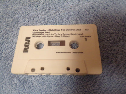 Elvis Presley - Elvis Sings for Children and Grownups Too (Cassette Tape)