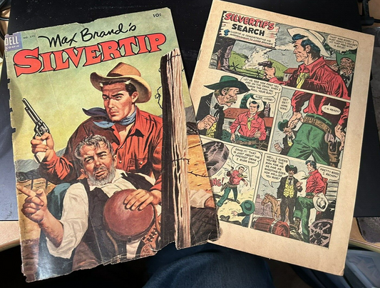 Max Brand's Silvertip Comic 1954 (Dell Comic)