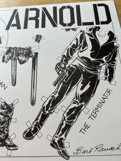 ARNOLD; CONAN, TERMINATOR, BY BARB RAUSCH 1987--RARE FIND