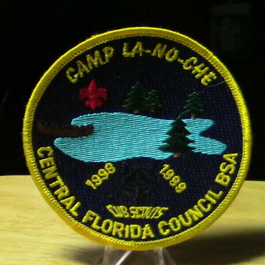 BSA: Camp LA-NO-CHE  Cub Scouts 1998-1999 Button Patch