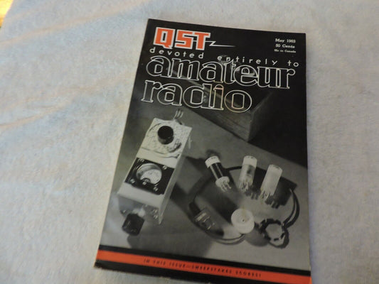 QST AMATEUR RADIO  MAGAZINE MAY 1963