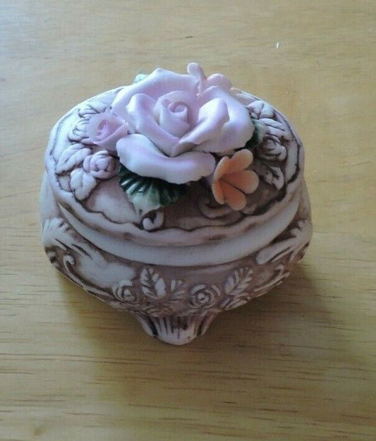 D'Lusso Home Collections Rose  TRINKET BOX