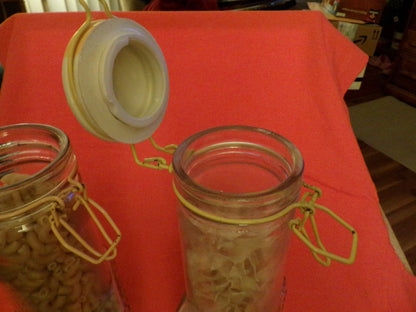 PAIR OF DECORATIVE BOTTLES