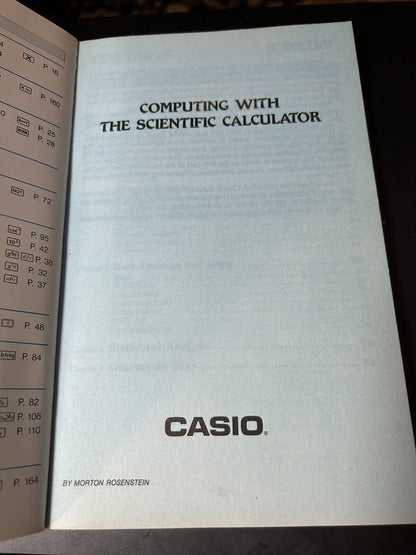 Softcover, Computing with the Scientific Calculator, CASIO