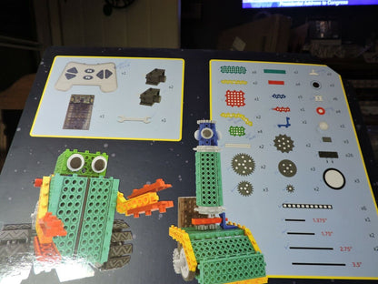 STEM:   BUILD-YOUR-OWN ROBOTS--NOT COMPLETE--SELLING FOR PARTS ONLY