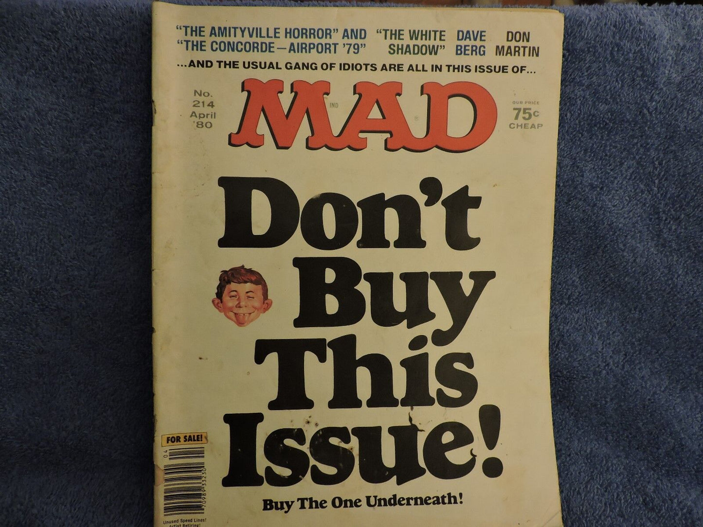 VINTAGE MAD MAGAZINE No. 214 APRIL 1980 * HUMOR COMIC DATING - AMITYVILLE HORROR