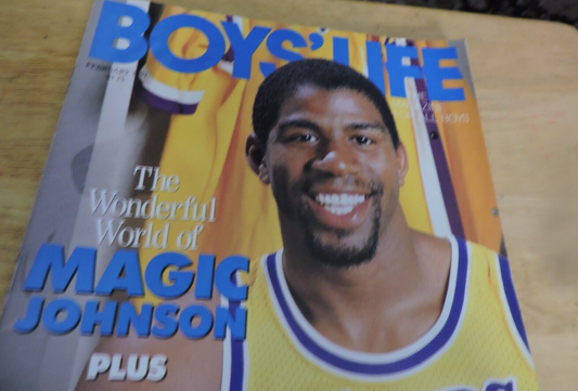 BOYS' LIFE MAGAZINE: FEBRUARY 1991, THE WONDERFUL WORLD OF MAGIC JOHNSON