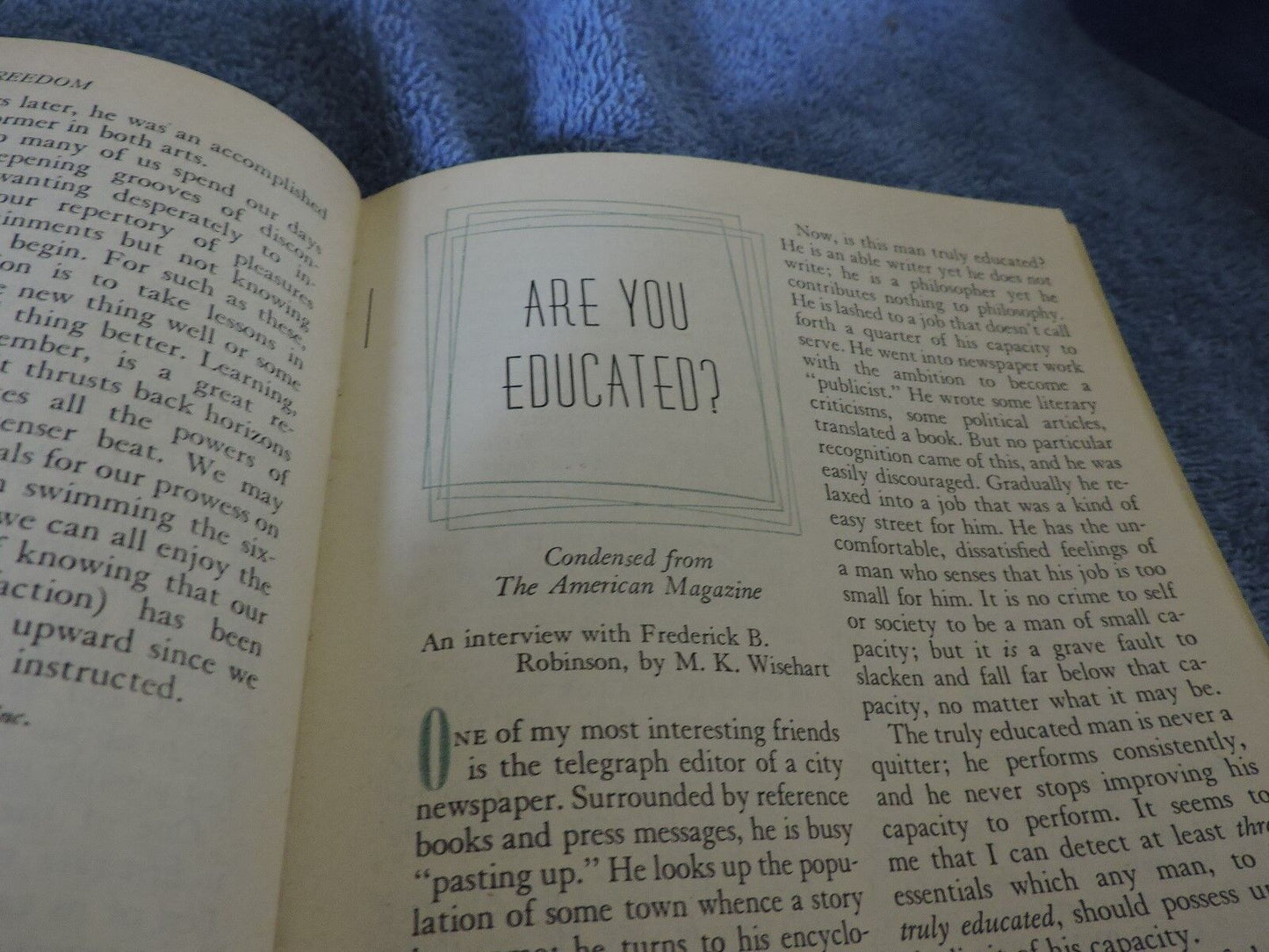 Reader's Digest: Readings in Freedom, Public Service Guide