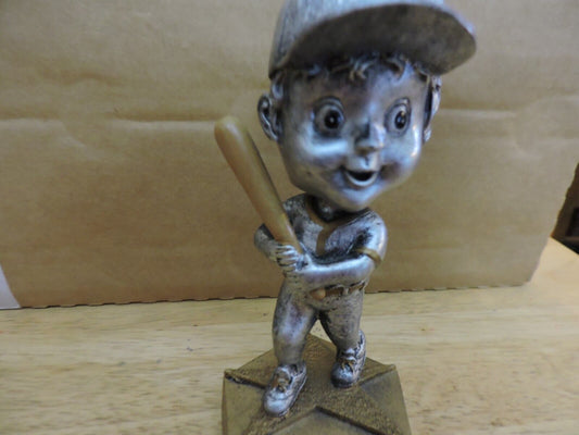 BOBBLE HEAD BASEBALL TROPHY ( GIRL) READY FOR NEW NAME PLATE