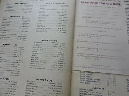 WESLEY SCHAUM PRESENTS STEPHEN FOSTER FAVORITES FOR PIANO OR ORGAN 1970