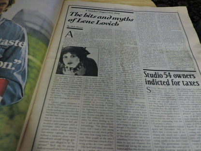 ROLLING STONE MAGAZINE:RICKIE LEE JONES: AUGUST 9TH, 1979, ISSUE NO 297