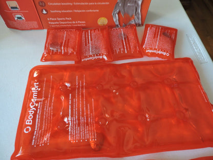 Body Comfort Reusable Therapeutic Heat Pads (6 Pieces =13x6,11x6 and 4--3.5x2.5)