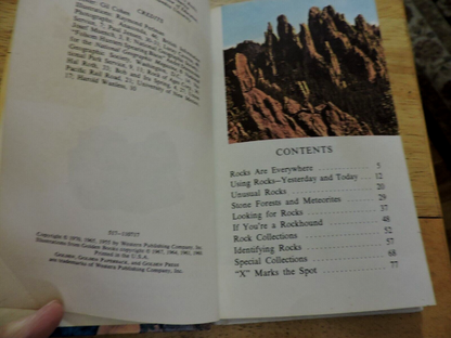 Rocks and Rock Collecting, by Eva Knox Evans HARDCOVER Golden Press (1970)