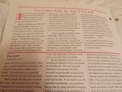 TWA Investor - Winter 1999, Issue 8