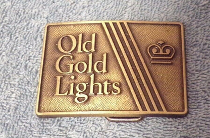 "Old Gold Lights" Belt Buckle