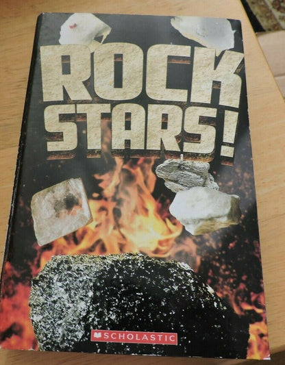 ROCK STARS! SCHOLASTIC BOOK WITH COLLECTION OF 9 ROCKS 2015