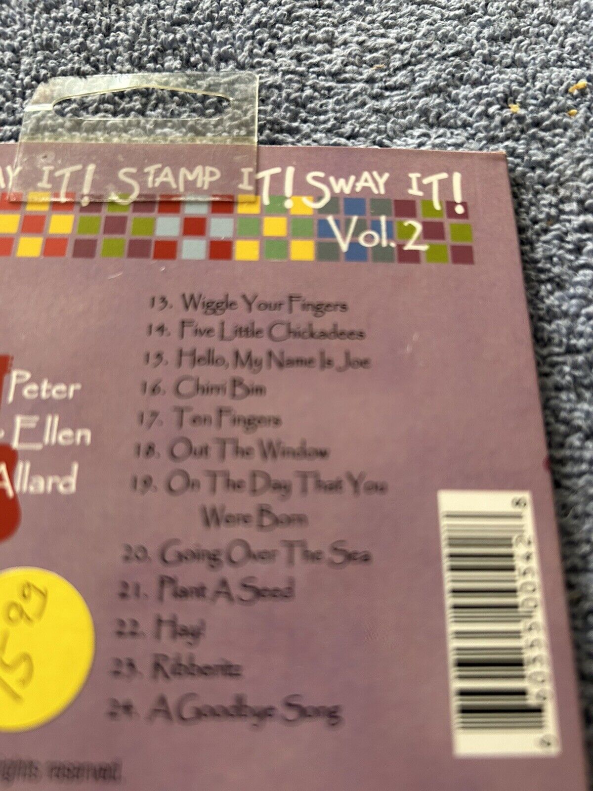 SING IT! SAY IT! STAMP IT! SWAY IT!  VOLUME 2  PETER & ELLE ALLARD 1999