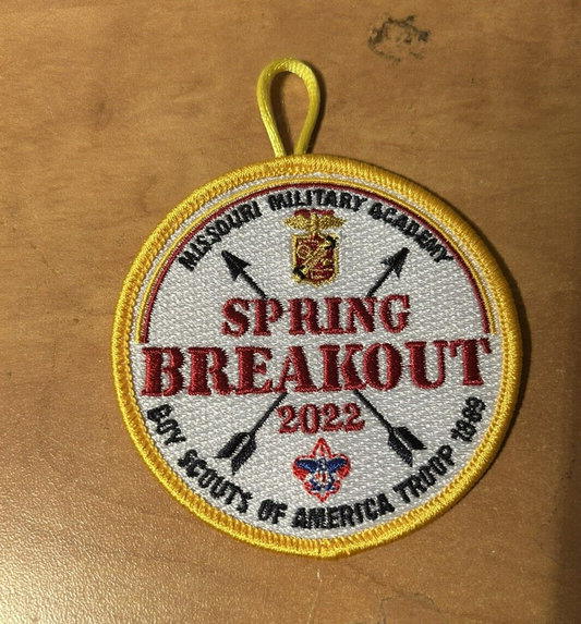 OFFICIAL BSA: 2022 Spring Breakout Missouri Military Academy Button Patch