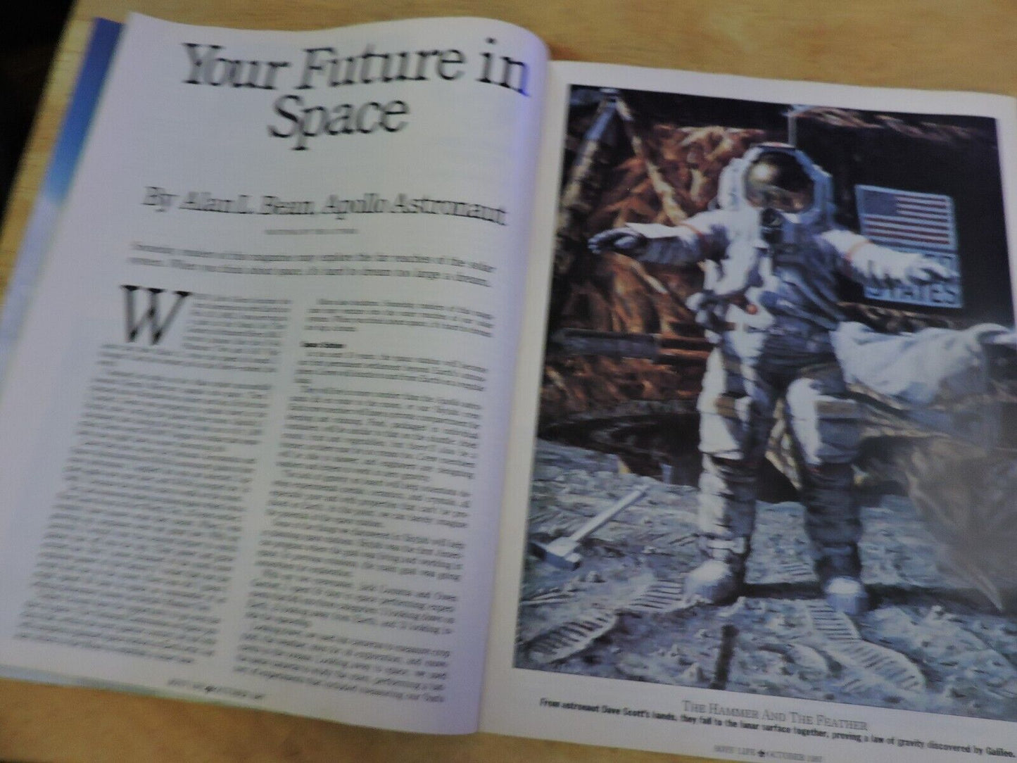 BOYS' LIFE MAGAZINE--OCTOBER 1987--"YOUR FUTURE IN SPACE"
