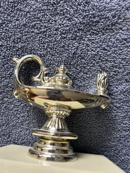TROPHY:  " ALADDINS LAMP" 0 4 .25 X 3.5 X 3 INCHES