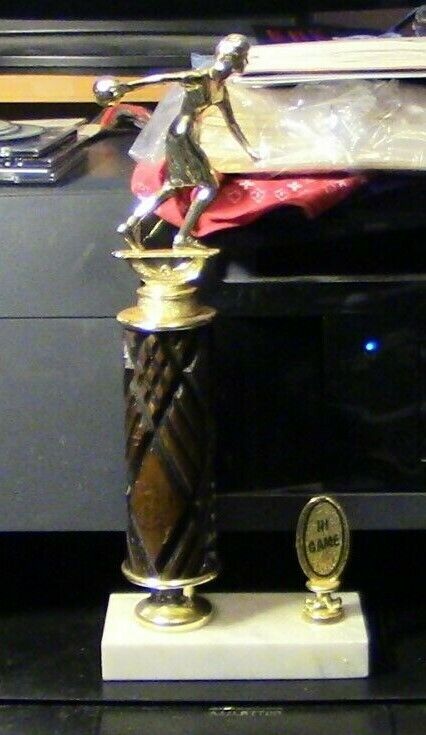 Bowling Trophy-WOMEN- (Ready for a new engraving plate) 12" Tall, Hi Game