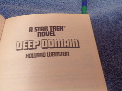 Star Trek: Deep Domain by Howard Weinstein (1987 Print)