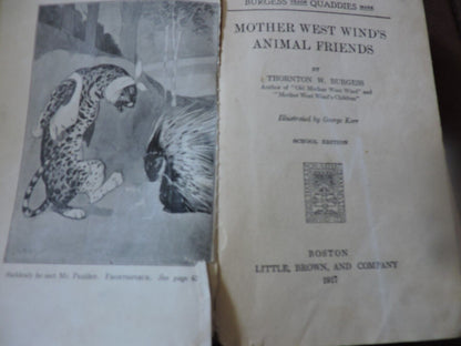 ANOTHER WEST WINDS ANIMAL FRIENDS BY THORNTON W. BURGESS 1917
