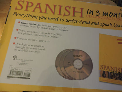SPANISH IN 3 MONTHS CD LANGUAGE COURSE NIB
