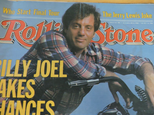 ROLLING STONE MAGAZINE: BILLY JOEL TAKES CHANCES:  OCTOBER 28TH, 1982